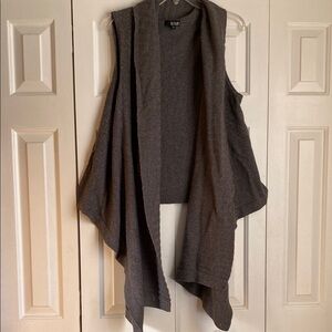 Gray Draped Vest